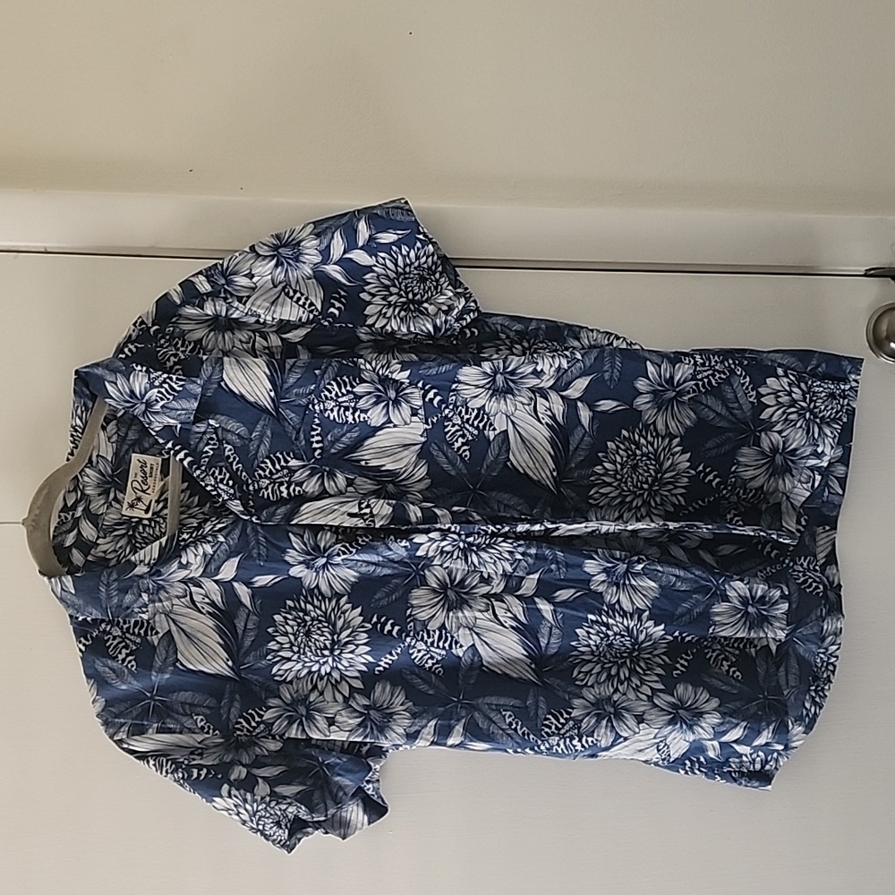 The resort shirts tropical Caribbean  blue large